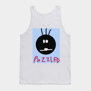 Puzzled Baby Face Tank Top